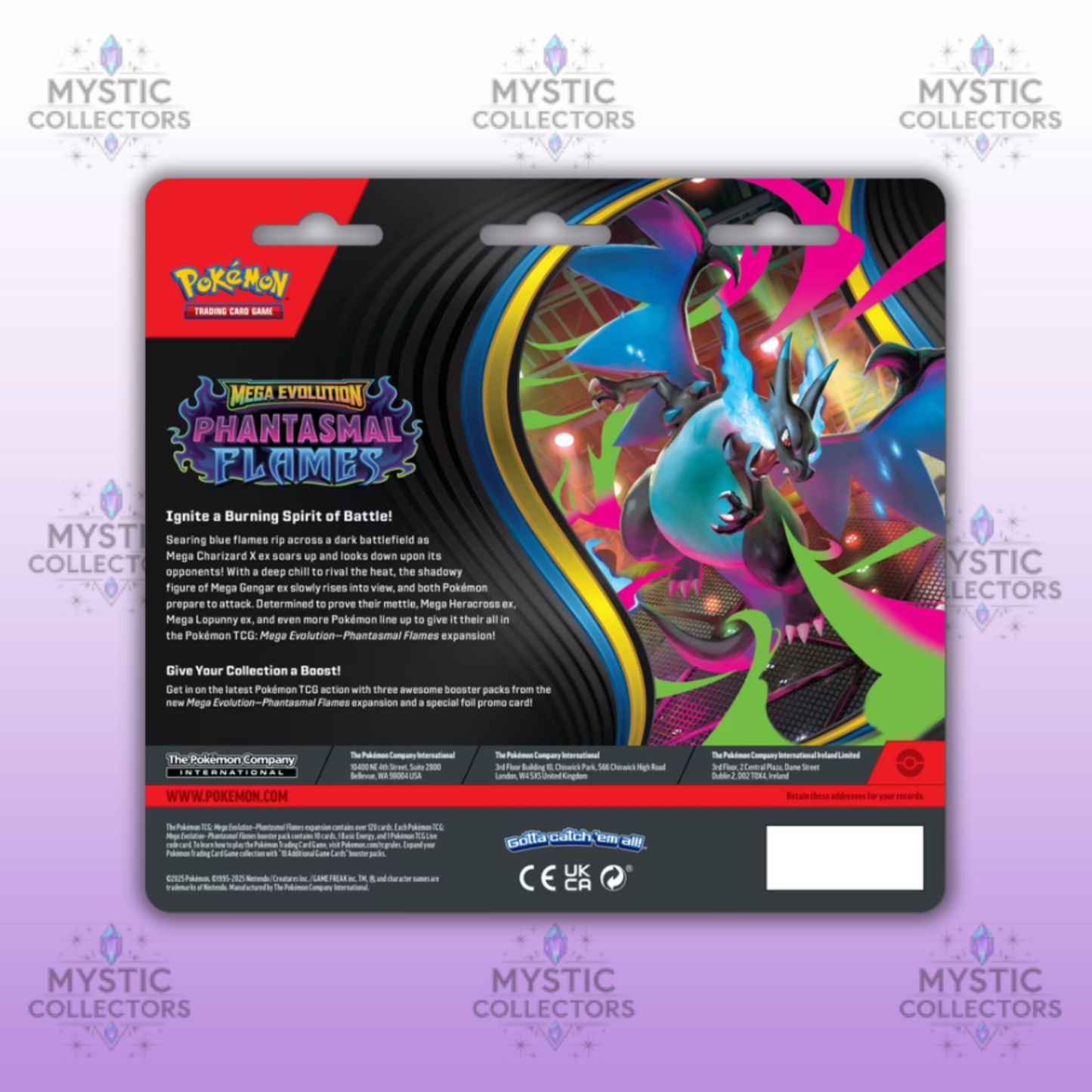 Pokémon: Mega Evolution - Phantasmal Flames 3 Pack Blister