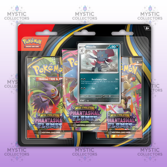 Pokémon: Mega Evolution - Phantasmal Flames 3 Pack Blister